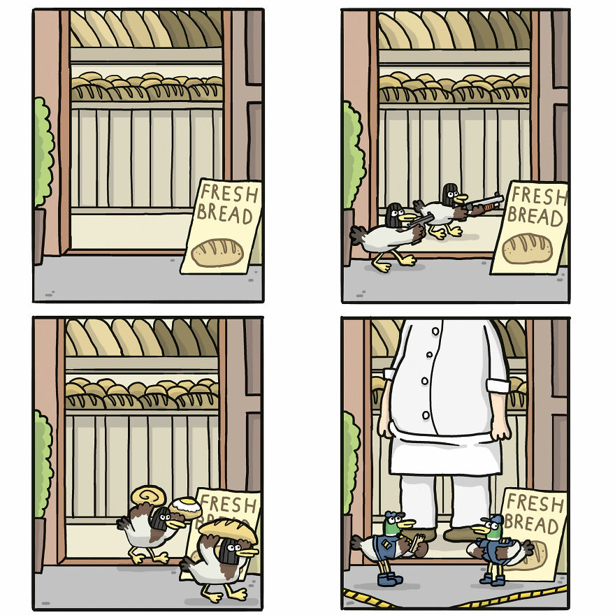 Meet Artist’s Dark-Humored Comics With Unexpected Twists