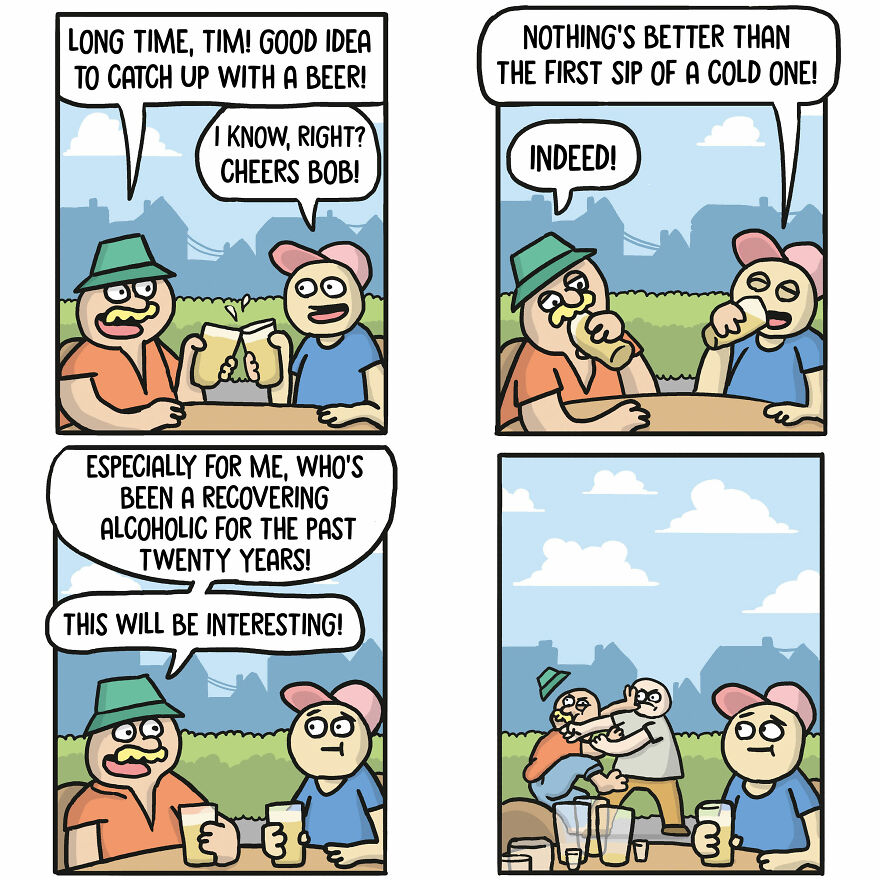 Meet Artist’s Dark-Humored Comics With Unexpected Twists