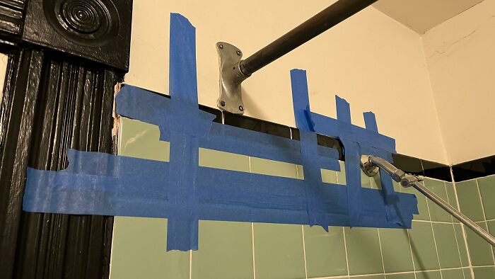 How The Landlord Fixed The Tiles Falling Out Of The Shower And The Water Leaking Into The Unit Downstairs. “It’s Fine, You Can Use It Now”