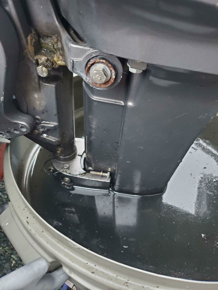 Dropped A Small Bolt While Working On An Outboard Motor, Then Realized I Should Go Buy A Lottery Ticket
