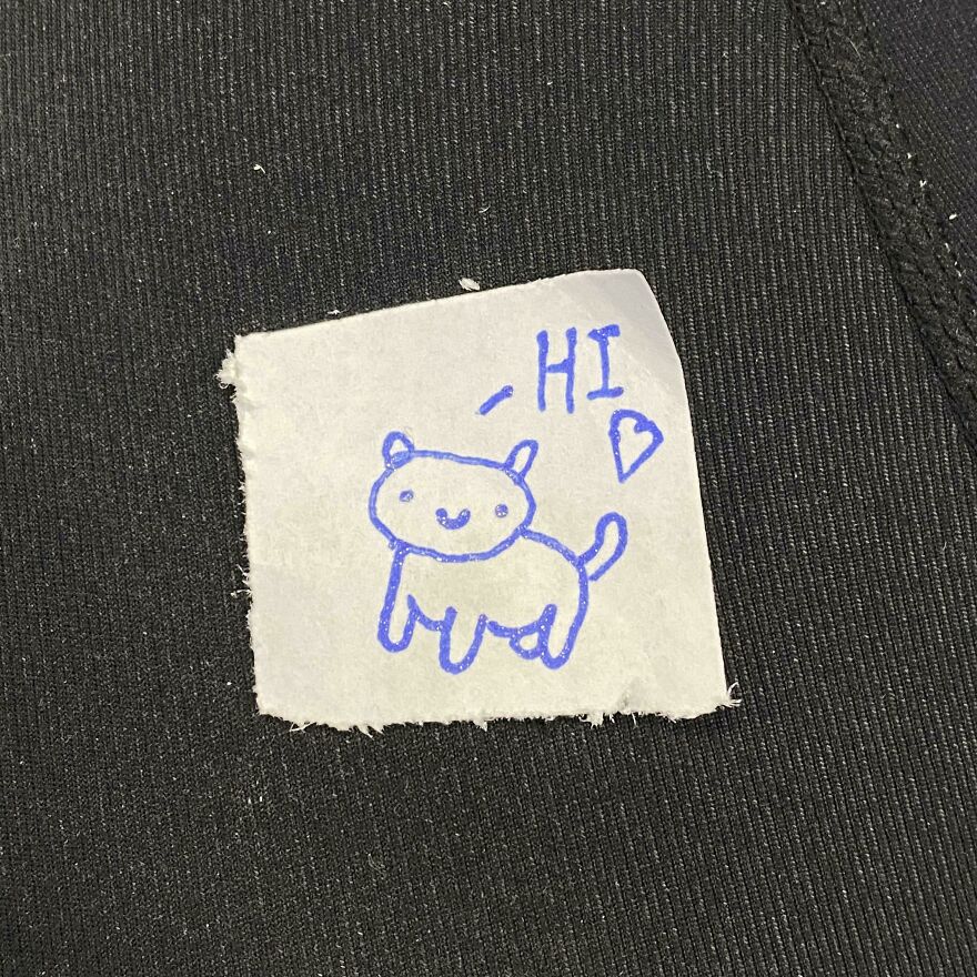 At Work A Few Days Ago, My Boyfriend Reached Over And Put This Little Note On My Leg.