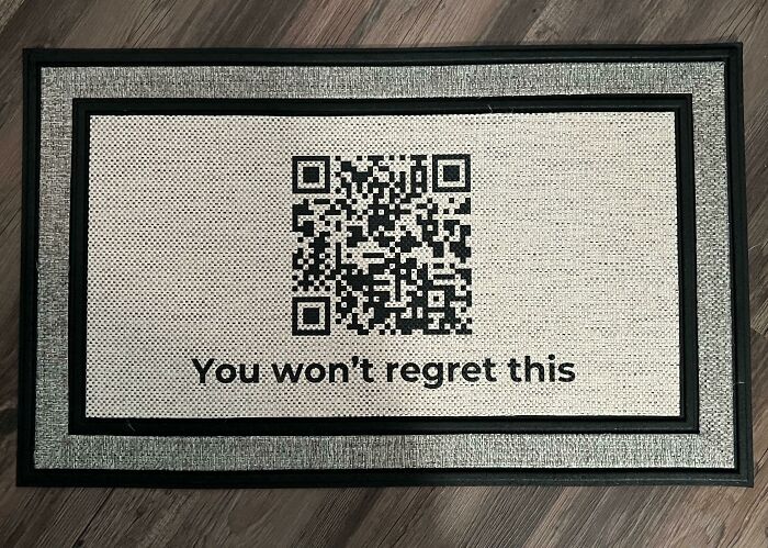 Rug with barcode