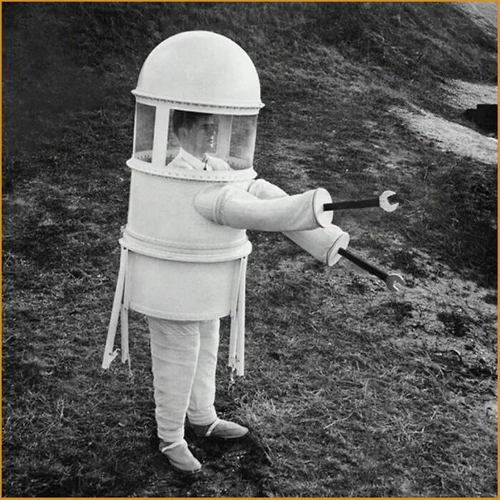 Working Model Of A Lunar Suit For Moon Exploration Demonstrating Tools That Could Be Substituted For The Suit’s Standard Gloved Hands, 1960