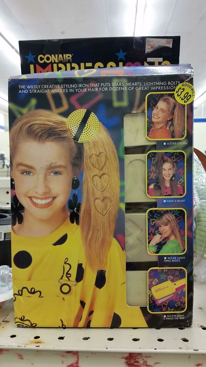 This Crimping Iron That Makes Shapes In Your Hair