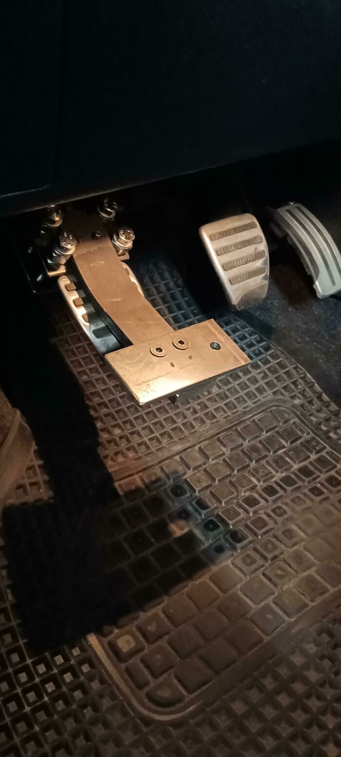 My Dad Said The Clutch Felt Hard To Press In His Car, So This Is What He Did