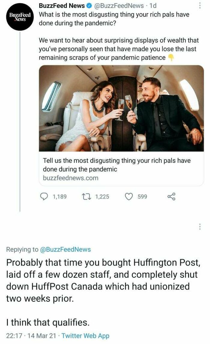 Buzzfeed Asking To Be Left In The Dirt