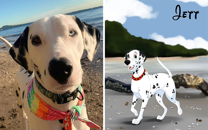 People Send Pictures Of Their Pets To This Artist To Get Them ‘Disneyfied’ (New Pics)