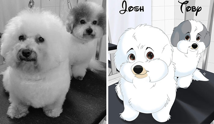 People Send Pictures Of Their Pets To This Artist To Get Them ‘Disneyfied’ (New Pics)