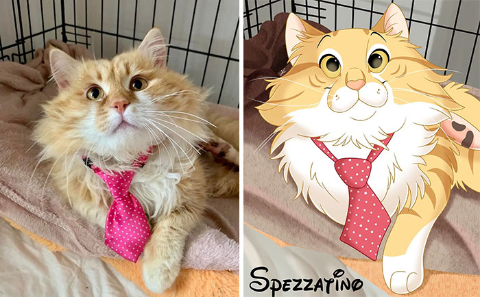 People Send Pictures Of Their Pets To This Artist To Get Them ‘Disneyfied’ (New Pics)