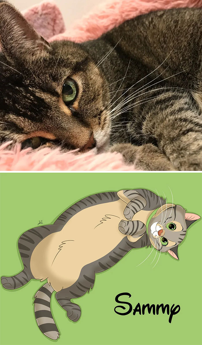 People Send Pictures Of Their Pets To This Artist To Get Them ‘Disneyfied’ (New Pics)