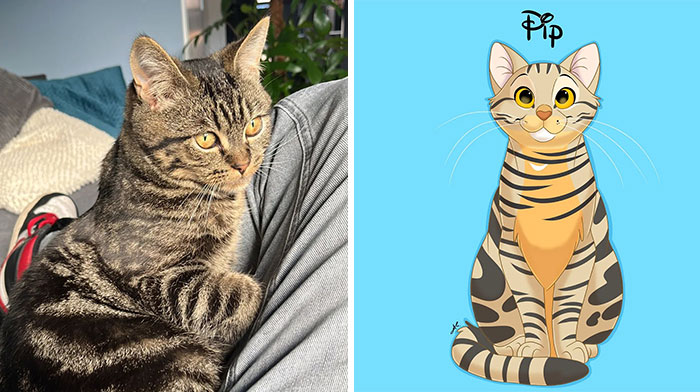 People Send Pictures Of Their Pets To This Artist To Get Them ‘Disneyfied’ (New Pics)