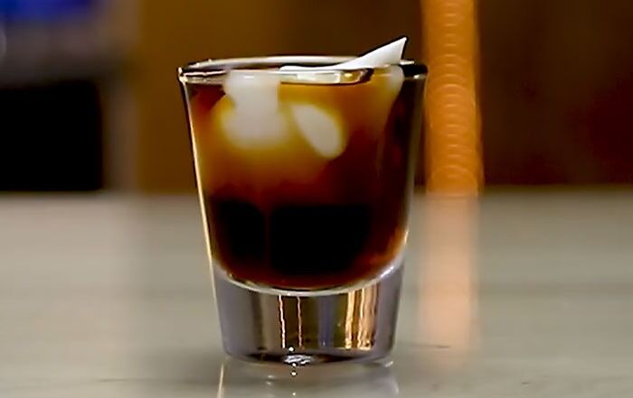 a shot with bevarages