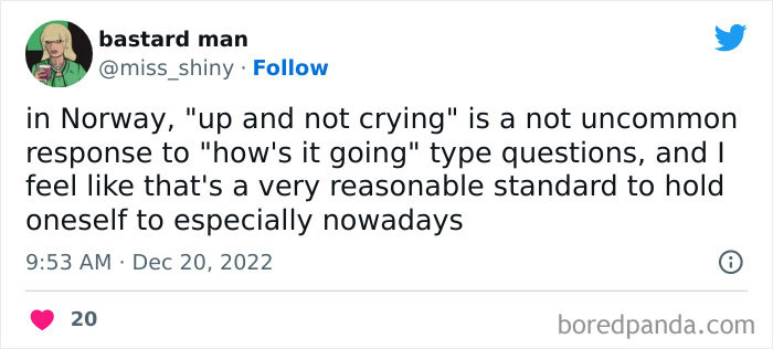 It Appears That Norway Is My Exact Speed? Brb, Gonna Pack Cred/ @kim.k@tech.lgbt