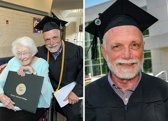 Proud Mum, 99, Witnesses First Of Her Seven Children Graduate College at 72