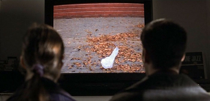 Ricky Fitts watching the TV set