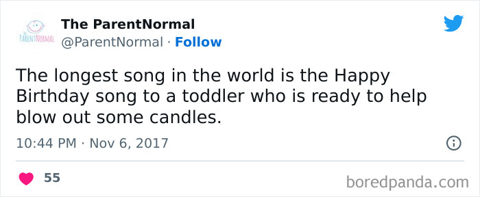 Funny meme about a toddler impatient during the Happy Birthday song.