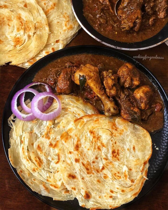 Chicken Kosha With Paratha