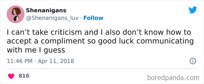 Constructive Criticism? Oh, Oh No. None For Me Thanks. I’m Opposed