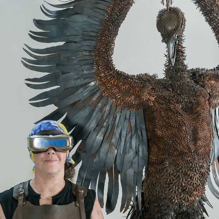 I Made A Scrap Metal Phoenix Fire Pit (11 Pics) I Made A Scrap Metal Phoenix Fire Pit (11 Pics)