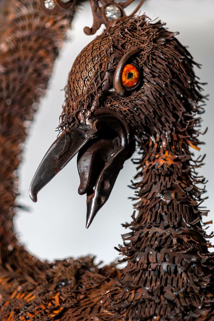 I Made A Scrap Metal Phoenix Fire Pit (11 Pics) I Made A Scrap Metal Phoenix Fire Pit (11 Pics)