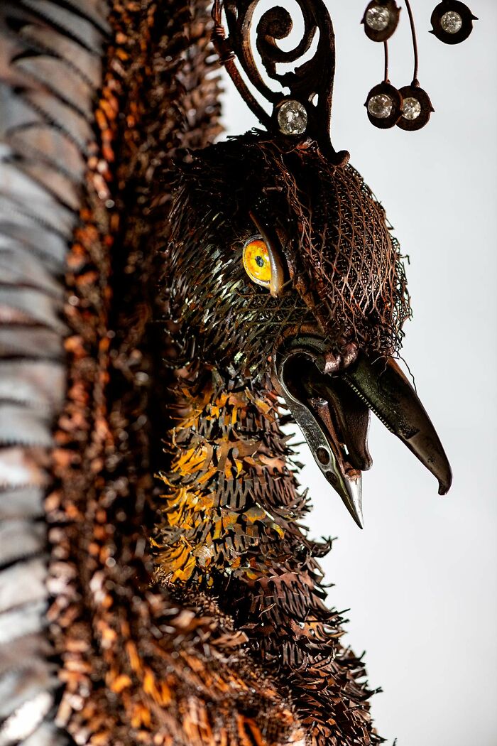 I Made A Scrap Metal Phoenix Fire Pit (11 Pics) I Made A Scrap Metal Phoenix Fire Pit (11 Pics)