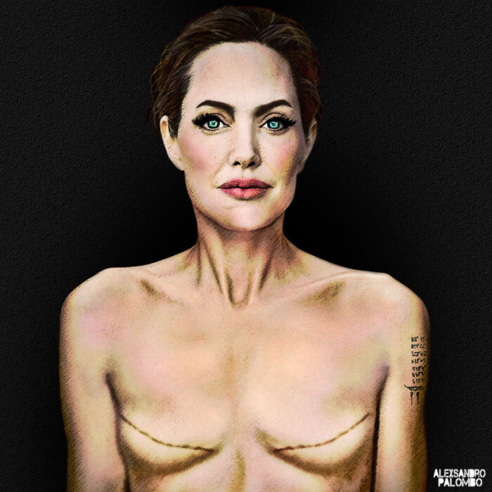 Milan Removed The Famous Mural With Angelina Jolie With Mastectomy Scars Painted By Alexsandro Polombo