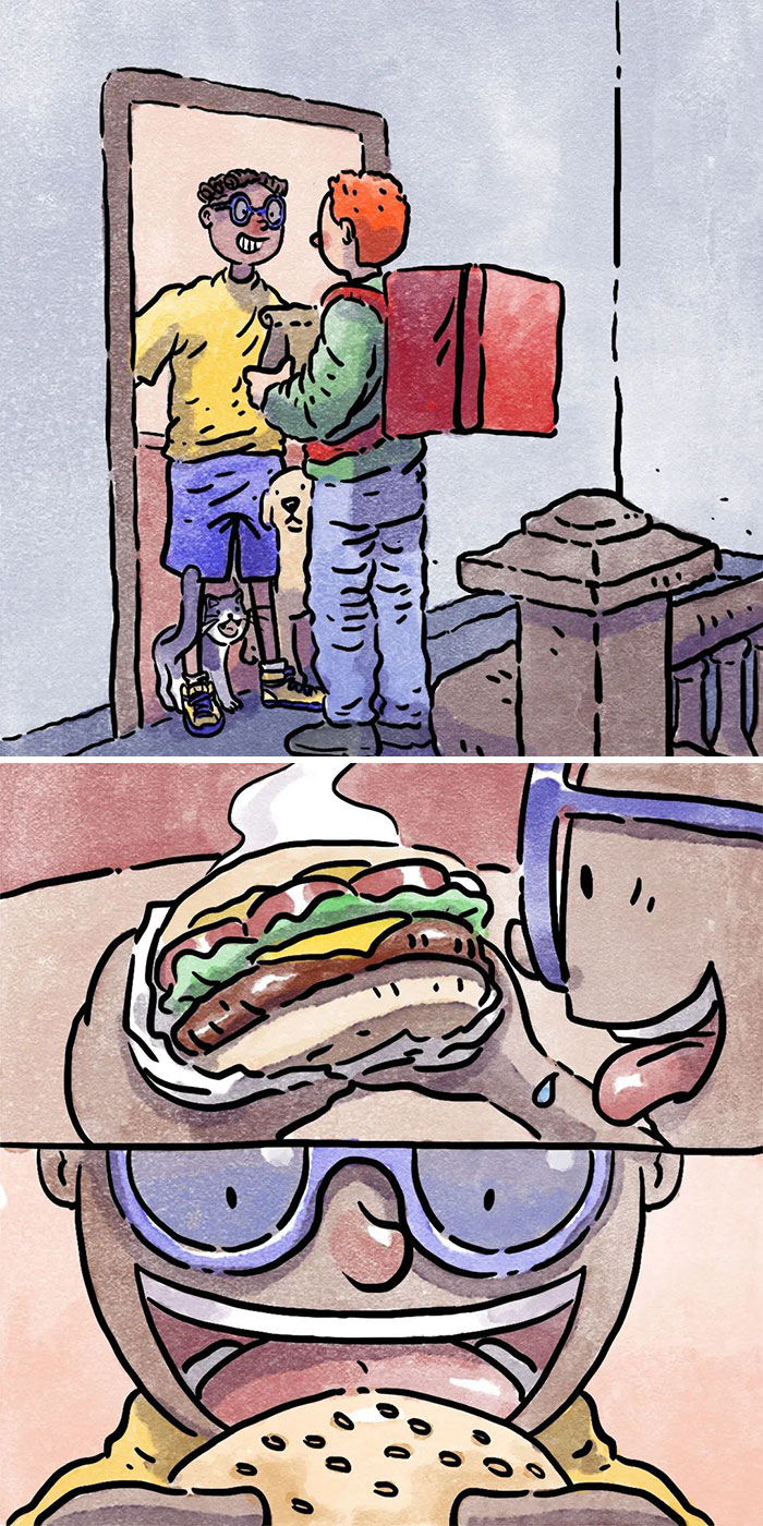 Este artista crea 6 nuevos y emotivos cómics sobre la vida con un gato y un perro inspirados en sus experiencias personales Este artista crea 6 nuevos y emotivos cómics sobre la vida con un gato y un perro inspirados en sus experiencias personales