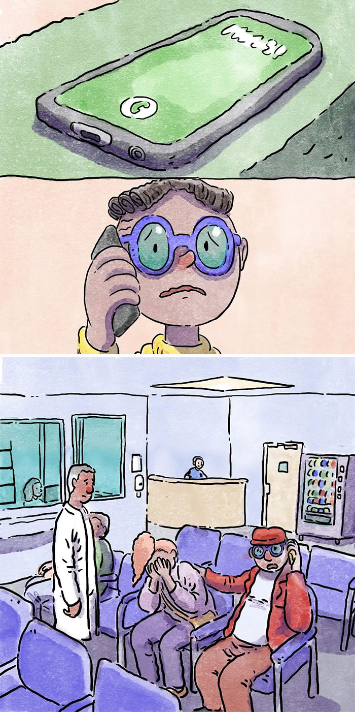 Este artista crea 6 nuevos y emotivos c&oacute;mics sobre la vida con un gato y un perro inspirados en sus experiencias personales