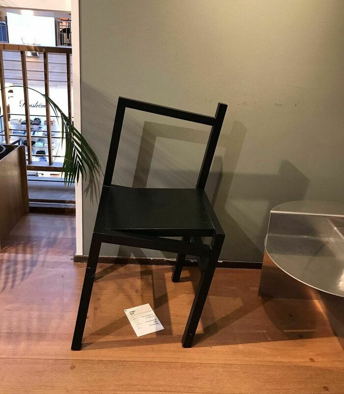 Uneven chair