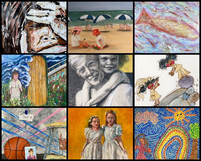 81 Artists Awaken Their Childhood Memories In These Paintings (10 Pics)