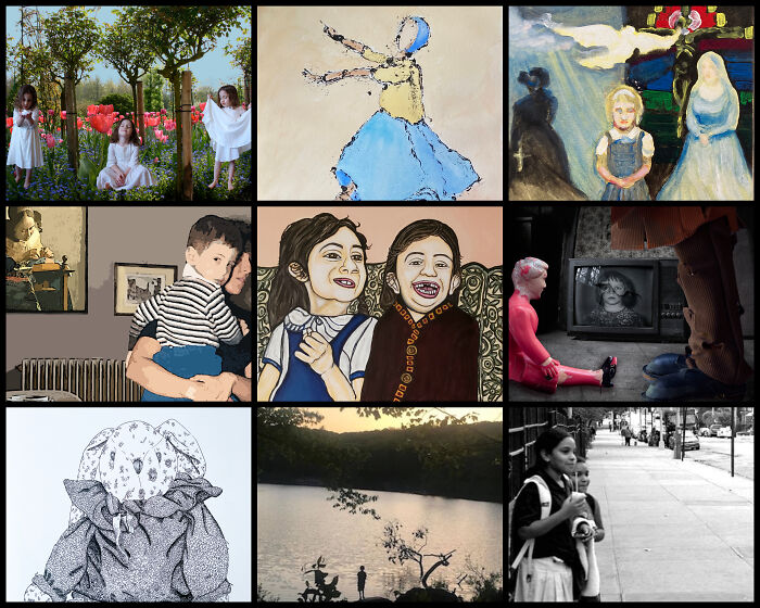 81 Artists Awaken Their Childhood Memories In These Paintings (10 Pics)