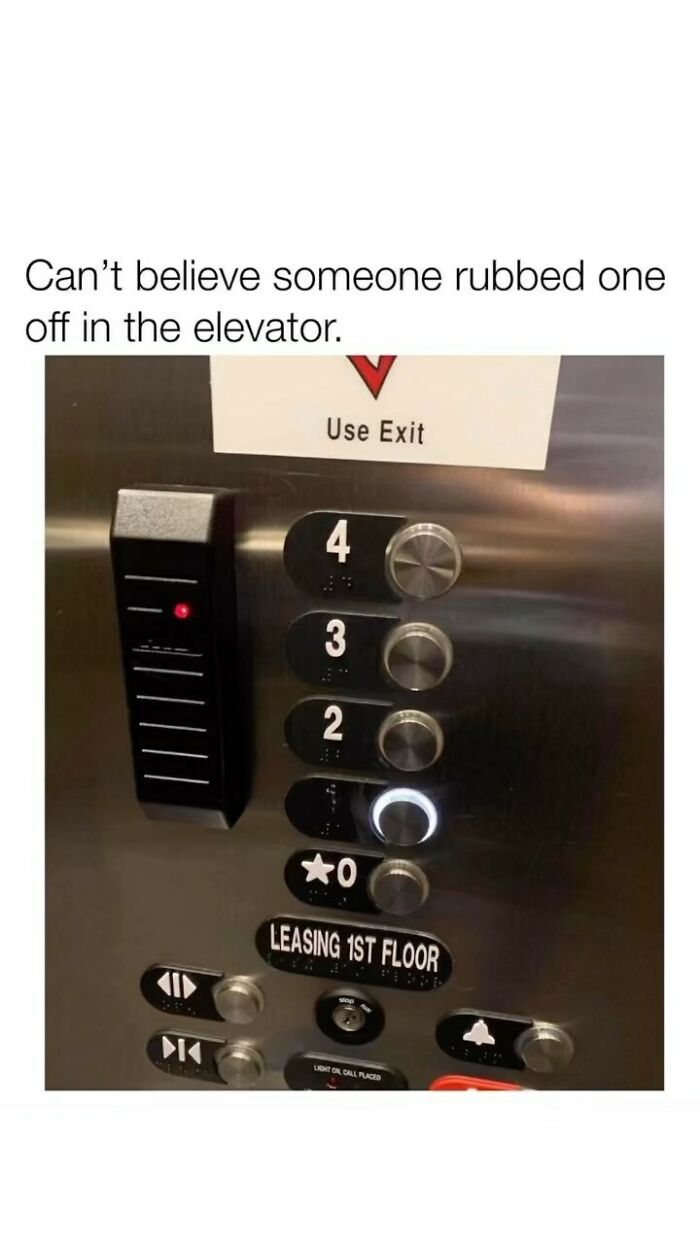 Funny meme about life featuring a humorous text and an elevator panel.