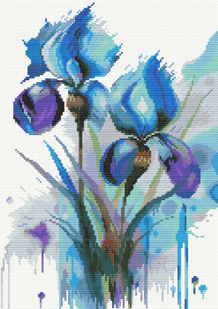 Cross-Stitch Patterns And Watercolor Paintings (11 Pics)