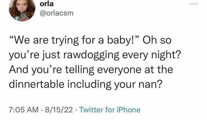 Funny meme about life by Punsworld with a humorous take on discussing intimate matters at the dinner table.