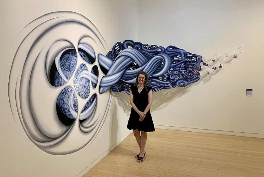 I Make Site-Specific Installations With Acrylic Paint And This One Took Me 23 Hours To Install I Make Site-Specific Installations With Acrylic Paint And This One Took Me 23 Hours To Install
