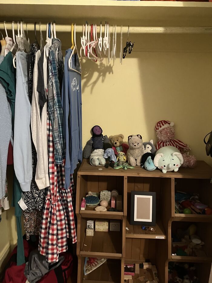 Organizing My Closet. My Younger Self Loved Hoarding Random Junk And I Kind Of Hate Her Right Now