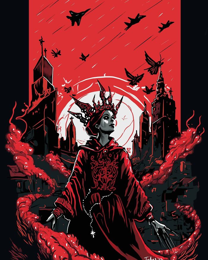 Hi Pandas, Check Out Some Of My Spooky Digital Art!