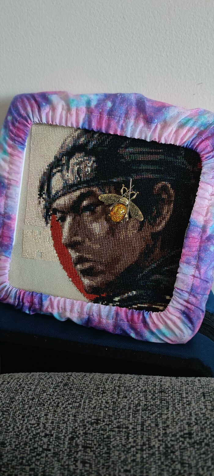 My Cross Stitch Process Of Jin Sakai Took Me 8 Months To Finish