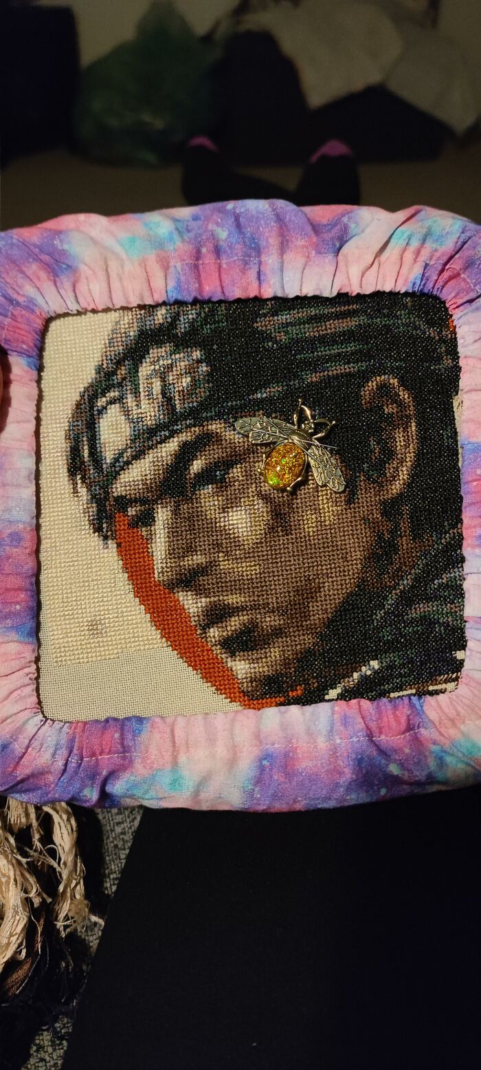 My Cross Stitch Process Of Jin Sakai Took Me 8 Months To Finish