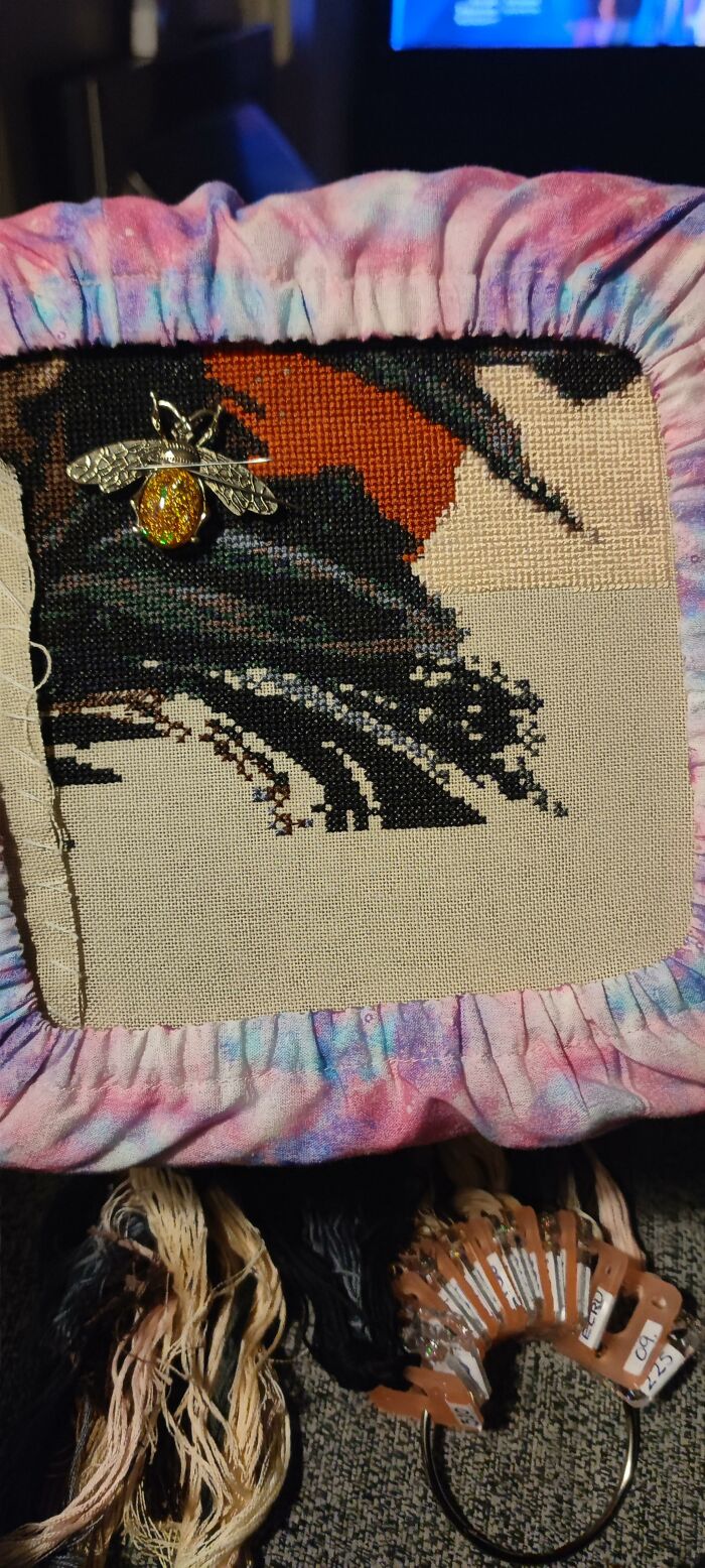 My Cross Stitch Process Of Jin Sakai Took Me 8 Months To Finish