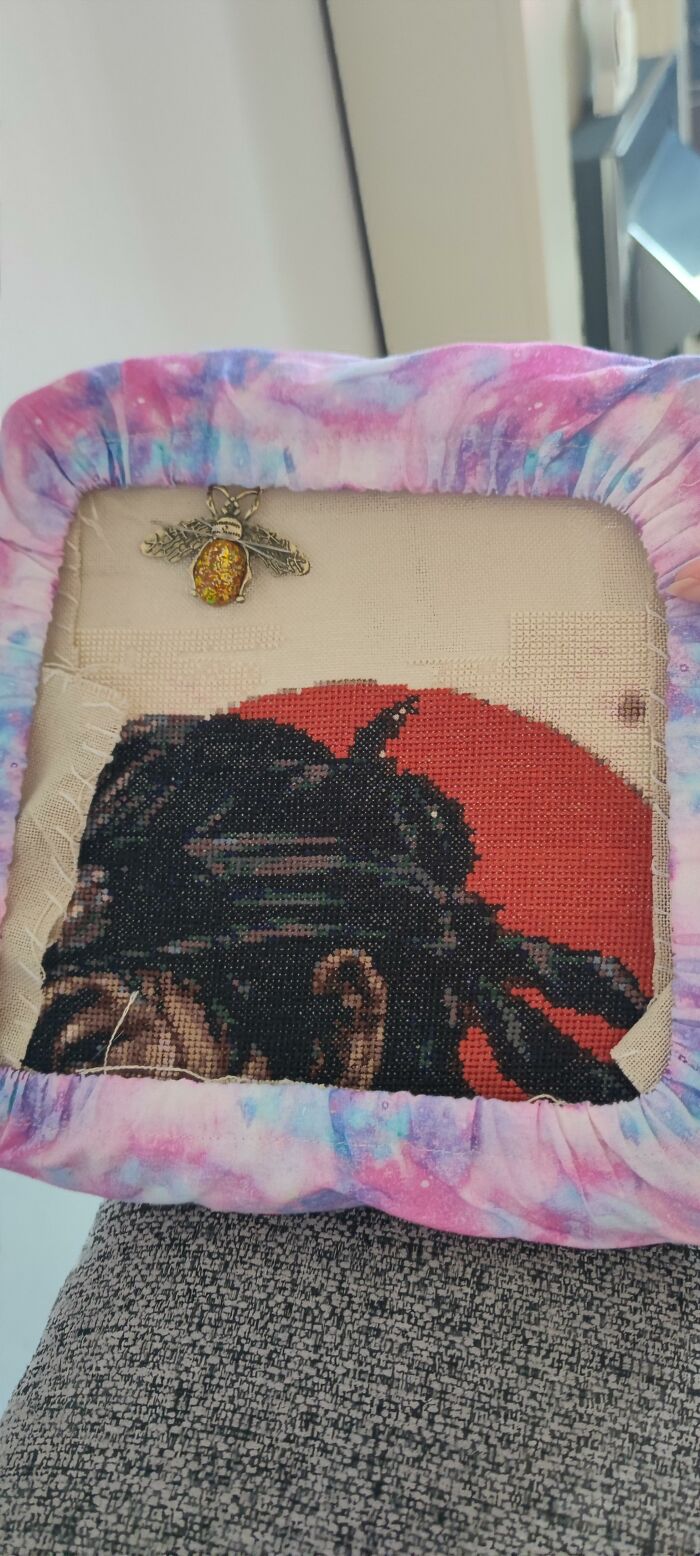 My Cross Stitch Process Of Jin Sakai Took Me 8 Months To Finish