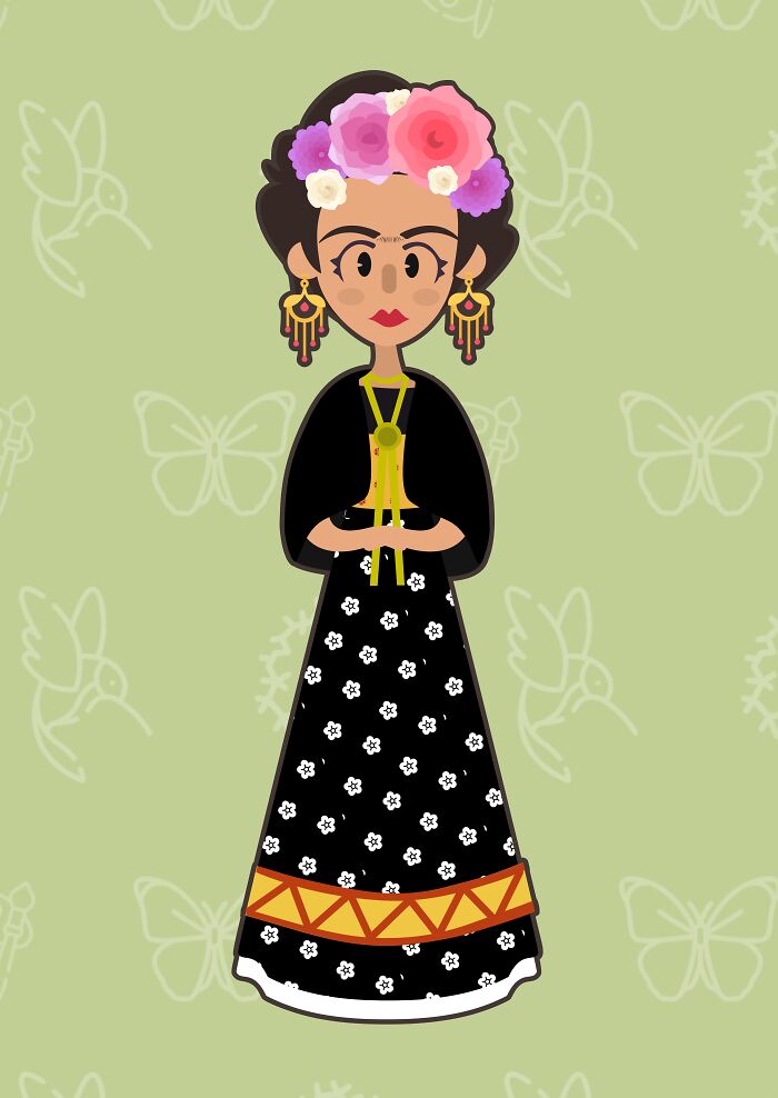 I've Been Making Frida Kahlo Out Of Paper Since 2015, And Here Is My Artistic Progression