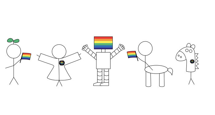 All Of My Oc’s Showing Their Support This Pride Month