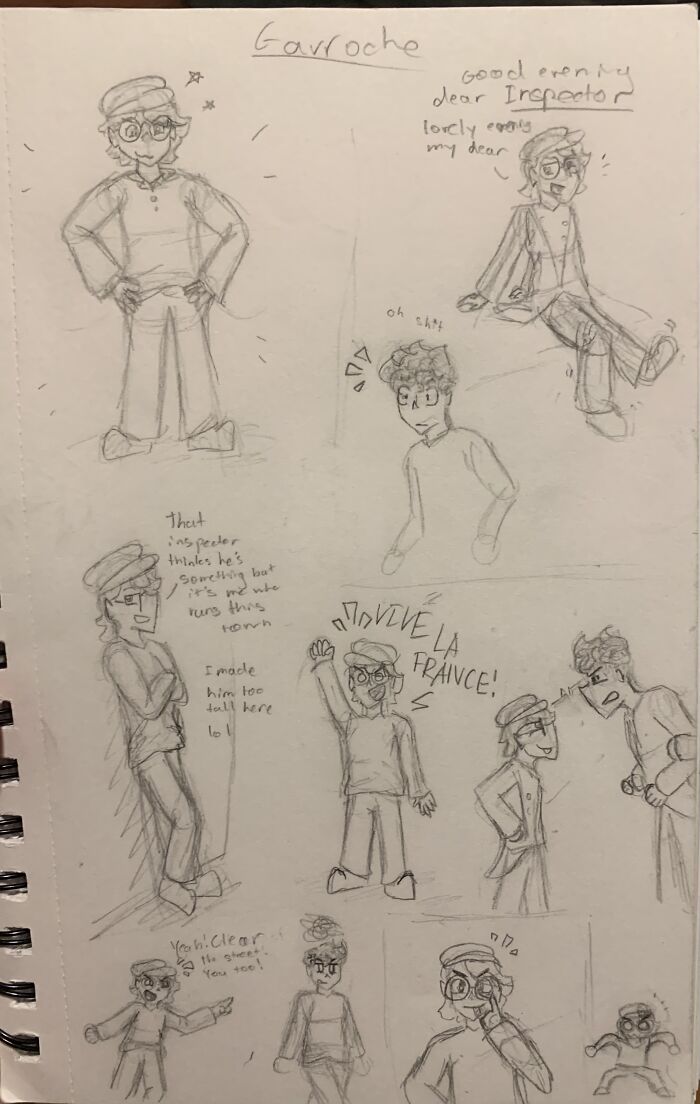 I Was In Les Mis A While Ago And Here’s My Friends As Their Parts, Gavroche And Javert