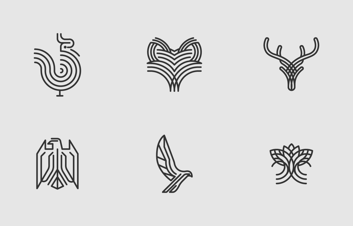 Expressing Identity: Line Art Logos For Brand Recognition