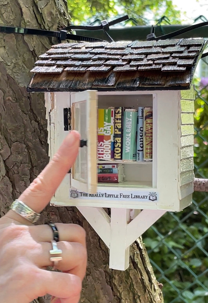 These 12 Miniature Banned Books Can Be Found In A Really Little Free Library That I Made