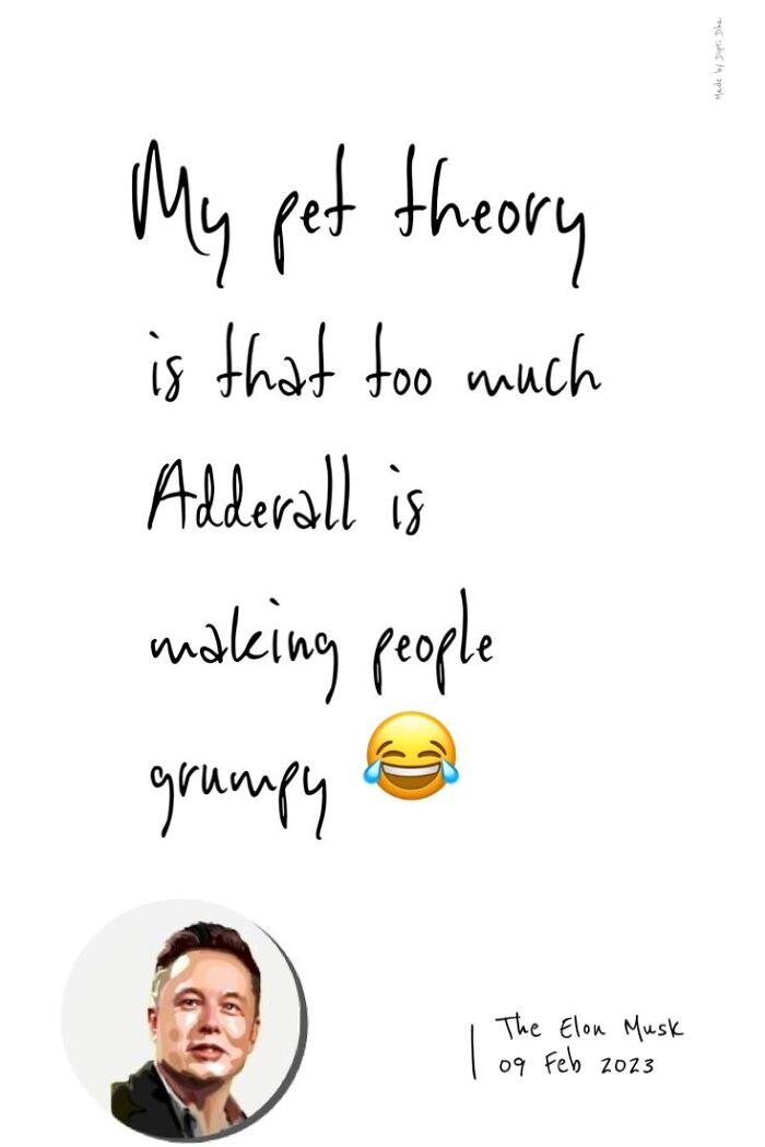 "My Pet Theory Is That Too Much Adder All Is Making People Grumpy"
