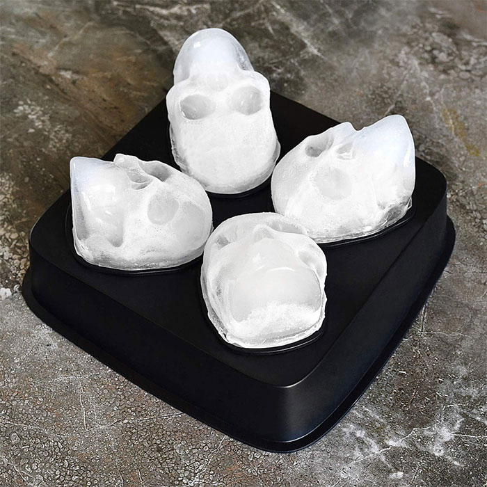 Shaped 3D Large Skull Ice Cube Mold Tray