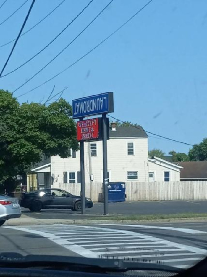 When The Laudromat Is So Good It Dry-Tumbles The Sign: