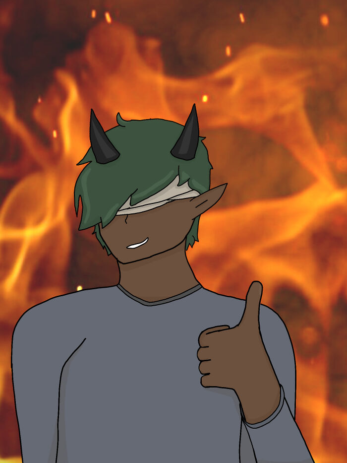 One Of The Love Interests Of My Wip Comic, They're A Nonbinary Lesbian @moonrainart